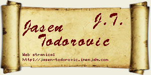 Jasen Todorović vizit kartica